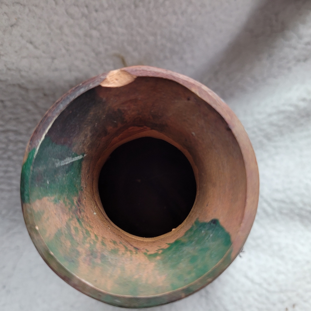 Rustic Multicolor Decorative Vase - Picture 3 of 7